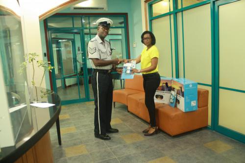 DONATION OF PRINTER AND INK TO THE LAYOU POLICE STATION