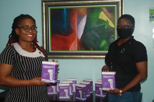 Donation of Thermometers to the Ministry of Health done by Wendie Wilson